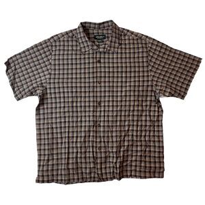 Eddie Bauer Relaxed Fit Men’s Size L Short Sleeves Brown